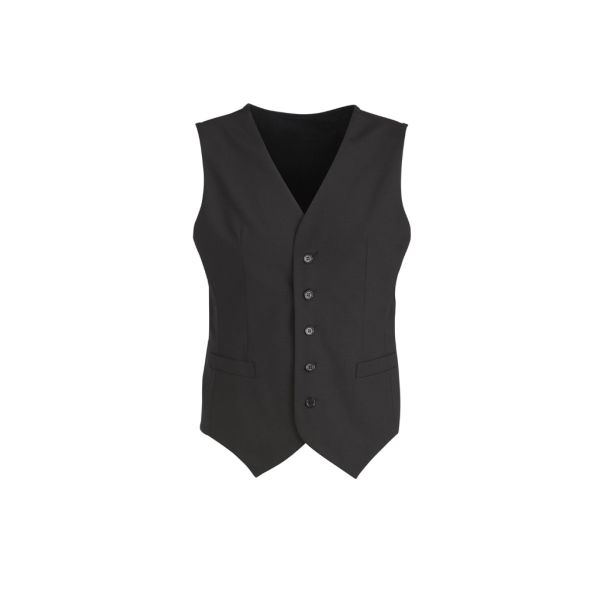 Biz Corporates 94011 Comfort Wool Stretch Mens Peaked Vest
